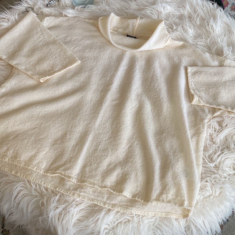 EILEEN FISHER 190% wool Lana oversized shirt - Picture 11 of 12